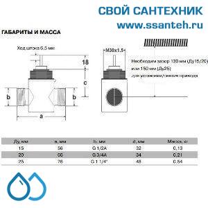 10037 Honeywell, VSMF-215-1.6 Клапан двухходовой (проходной) регулирующий резьбовой, PN16, DN15, Kvs 1.6, 6.5мм, 2…120 °C